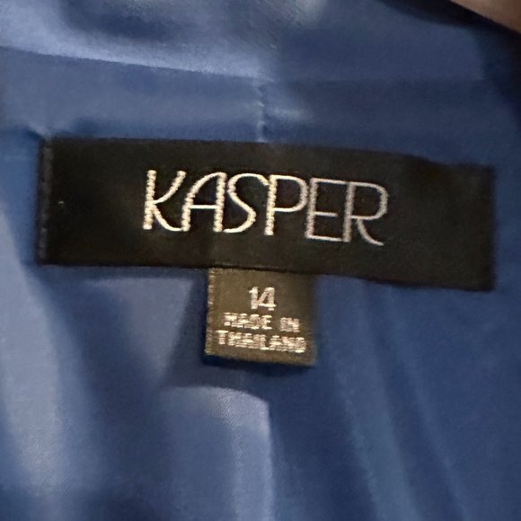 KASPER Women's Purple Unlined Jacket ~ Size 14 - Picture 2 of 3